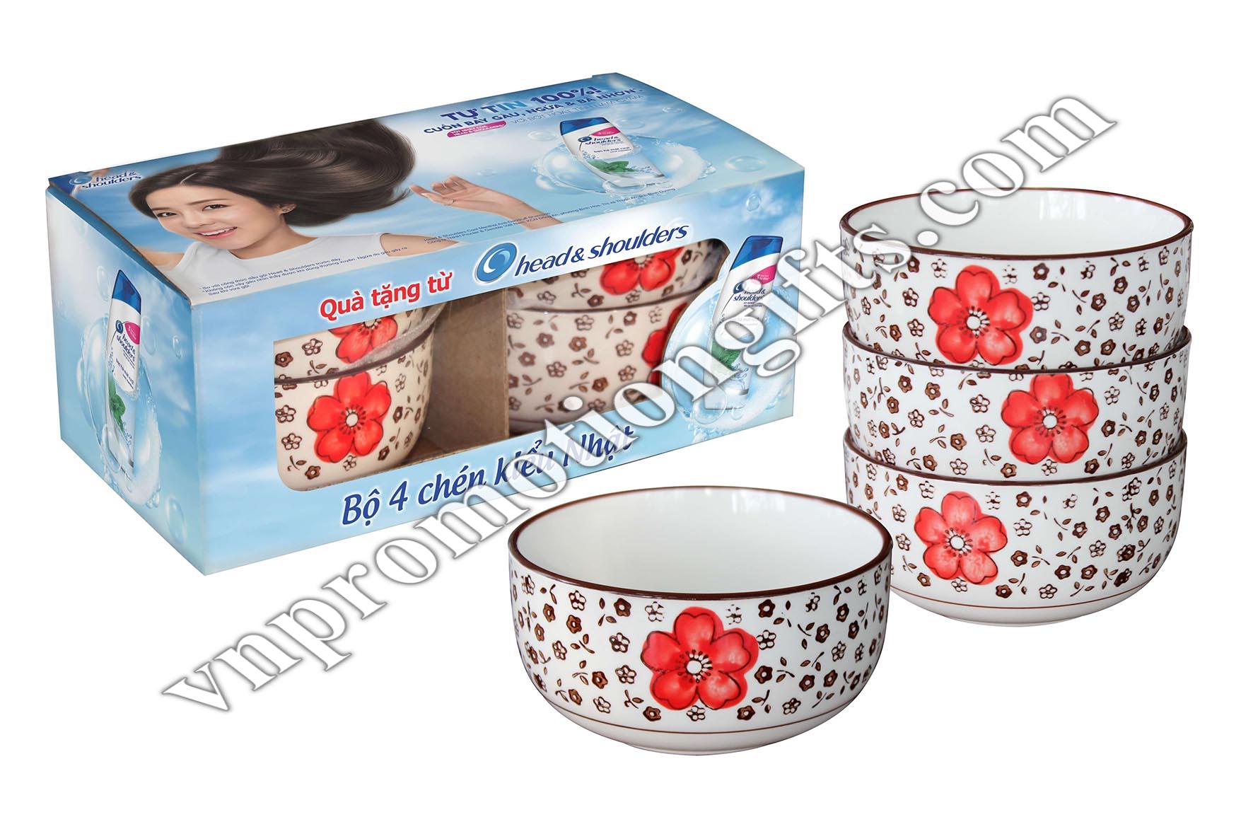 Hộp 4 chén H&S 3D
